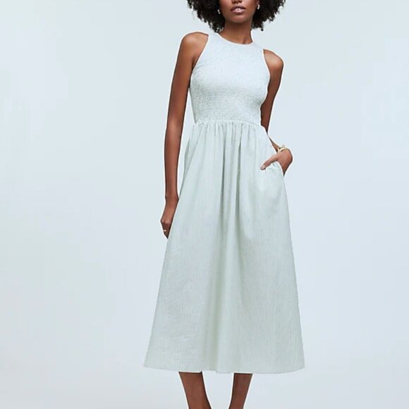 NWOT Madewell The Melody Smocked Midi Dress $118 - Picture 1 of 7